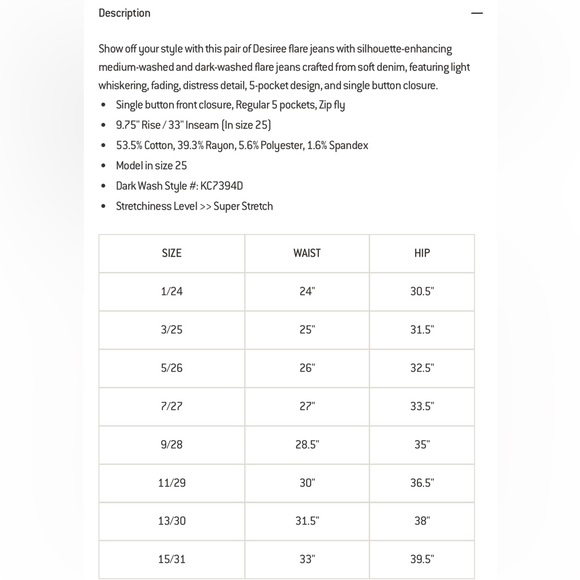 KanCan Desiree High Rise Flare Jeans - Picture 13 of 13